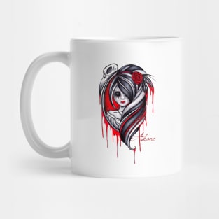 crow gothic girl Mug